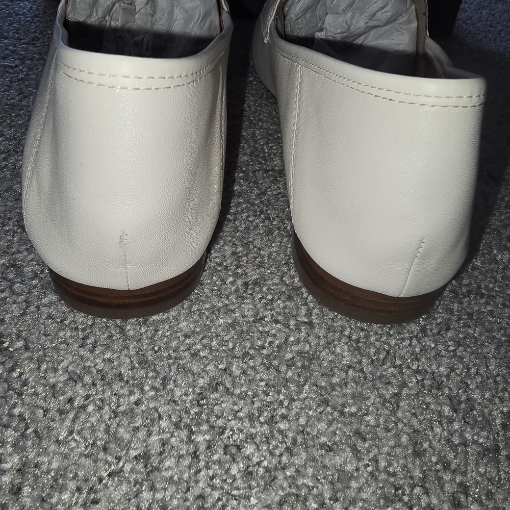 Brand NEW!! Coach Haley LTR Loafer Chalk Leather Slip-On - Picture 7 of 9